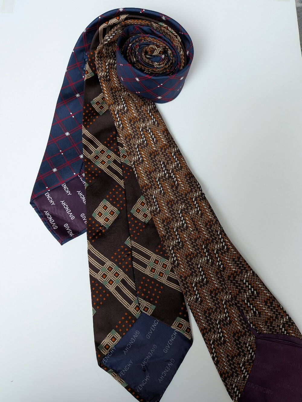 Givenchy Vintage Patterned Ties